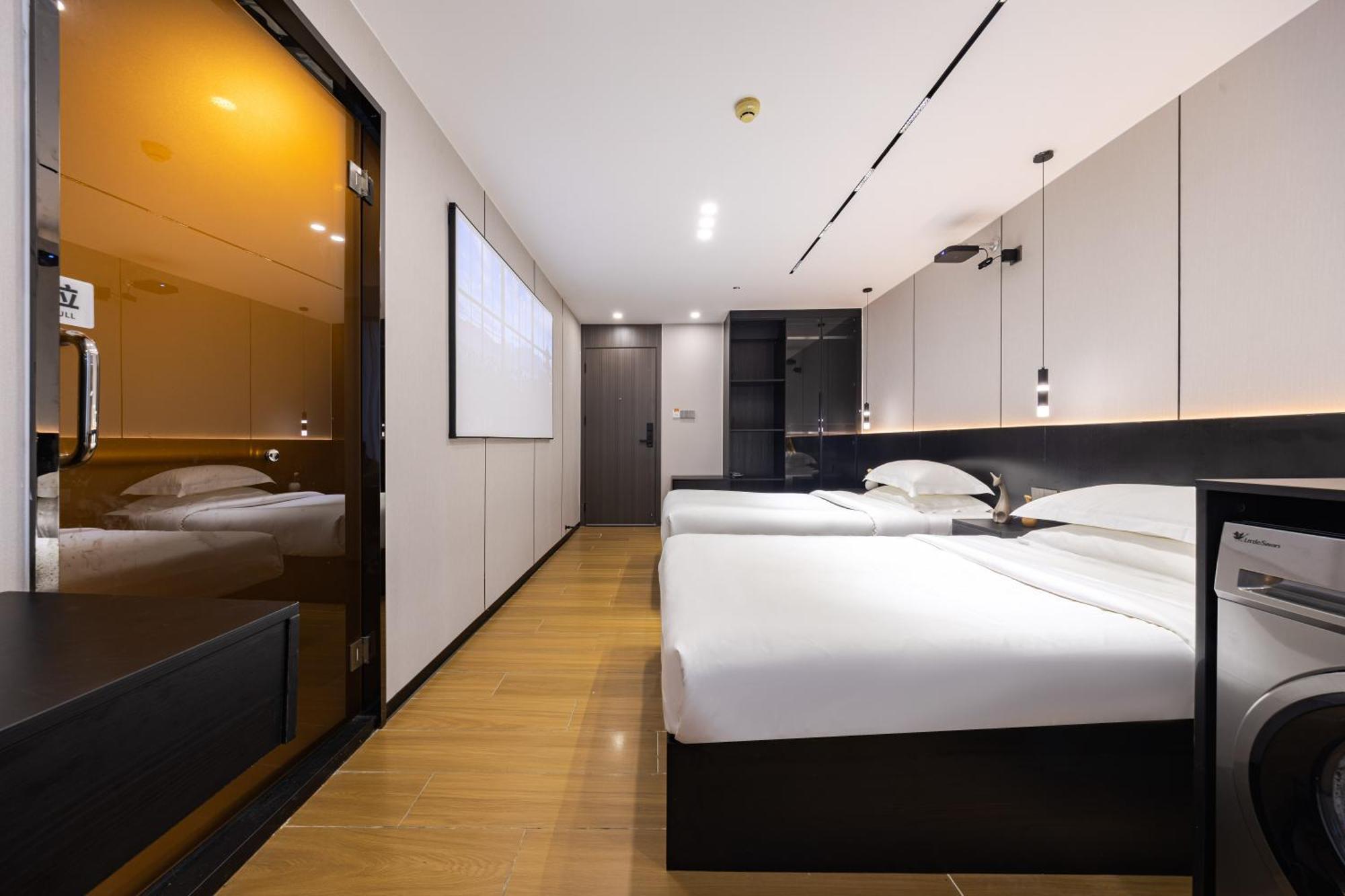 Yu Manju High-Floor Huge-Screen Audiovisual Hotel-Guangzhou Tower Zhujiang New Town Sports West Road Branch エクステリア 写真