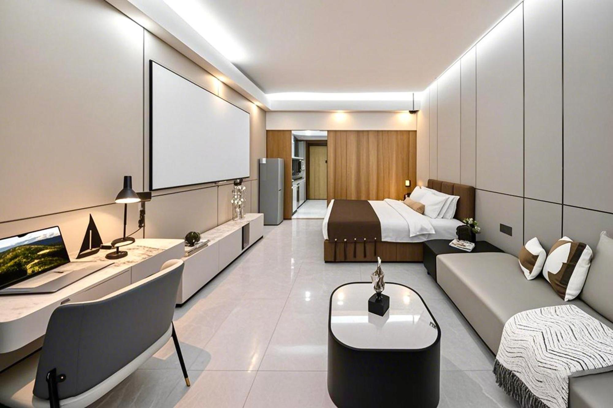 Yu Manju High-Floor Huge-Screen Audiovisual Hotel-Guangzhou Tower Zhujiang New Town Sports West Road Branch エクステリア 写真